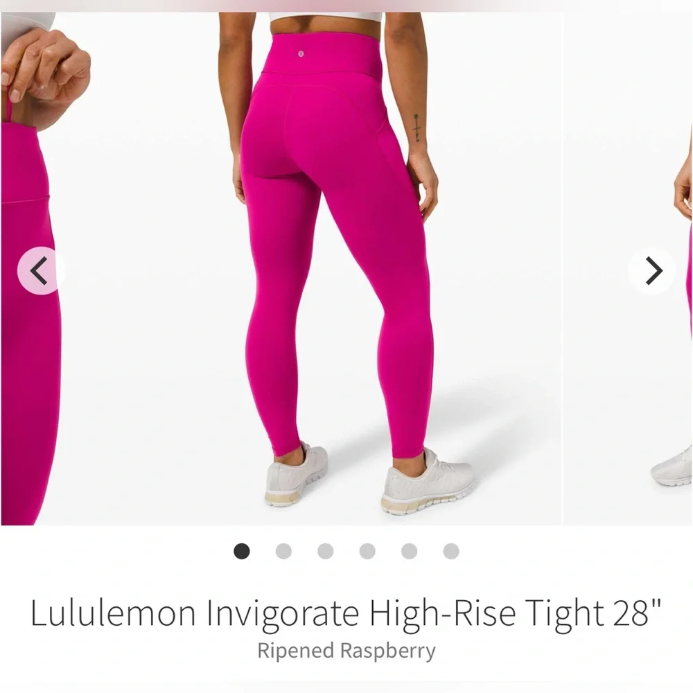 Invigorate Ripened Raspberry, Lululemon leggings - 4 - Picture 1 of 1